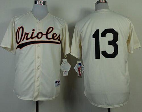 Orioles #13 Manny Machado Cream 1954 Turn Back The Clock Stitched MLB Jersey - Click Image to Close